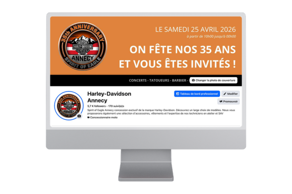 Gestion page Facebook Harley Davidson Annecy